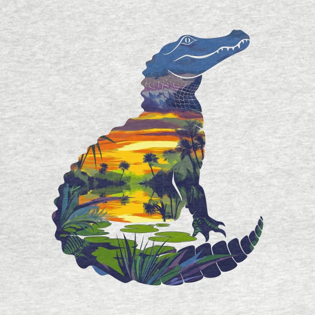 Everglades Alligator by Wintrly